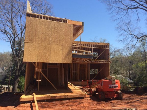 Modern home geothermal project atlanta