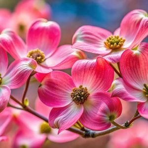 Pink flowering dogwood blossoms in spring in Metro Atlanta, representing the ideal time to schedule HVAC maintenance before summer heat